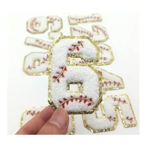 4 parches de chenilla universitaria de 5 números 2.95_4