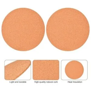 Paquete de 6 posavasos de corcho de 8 pulgadas platos_3