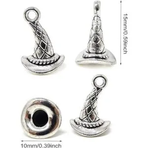 Honbay 35 dijes de aleación de sombrero de bruja con_2