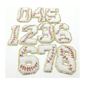 4 parches de chenilla universitaria de 5 números 2.95_6