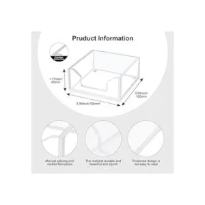 Worhe Soporte adhesivo acrílico transparente para notas_3