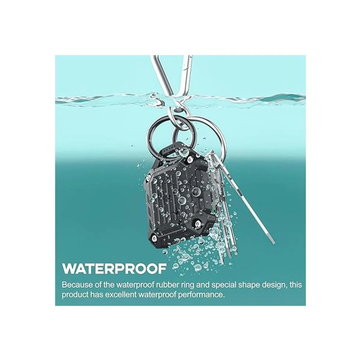 Jeanue Funda impermeable para llavero compatible con_3