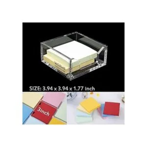 Worhe Soporte adhesivo acrílico transparente para notas_2