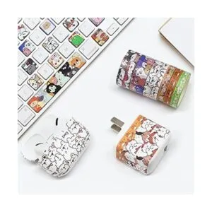 WAPETASHI Lindo juego de cinta washi 24 rollos de cinta_4