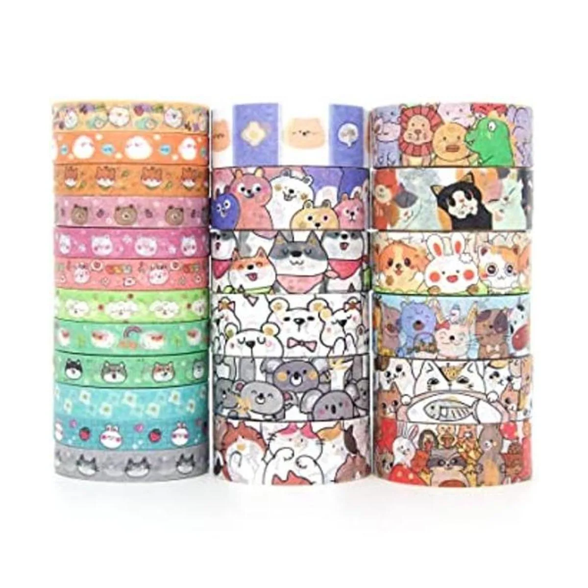 WAPETASHI Lindo juego de cinta washi 24 rollos de cinta_1