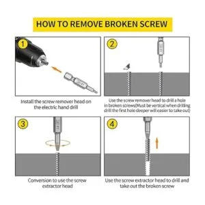 B BOSI TOOLS Juego de 12 extractores de tornillos dañados_4