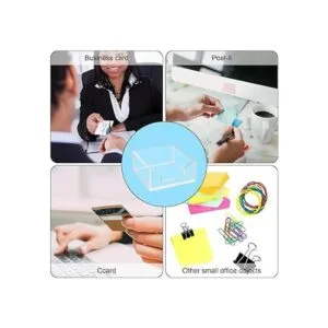 Worhe Soporte adhesivo acrílico transparente para notas_5