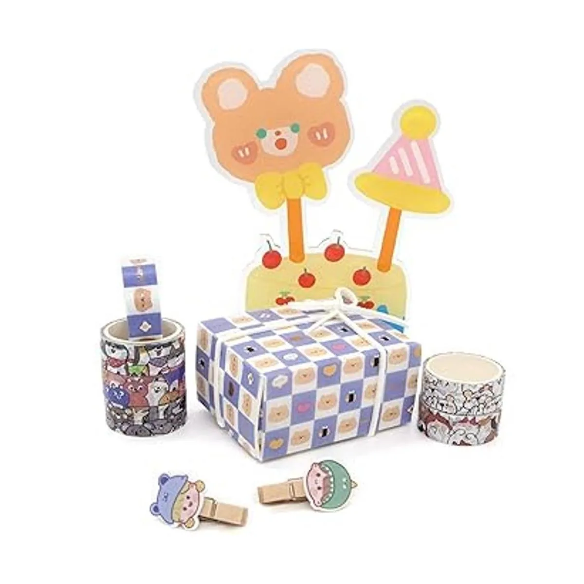 WAPETASHI Lindo juego de cinta washi 24 rollos de cinta_6