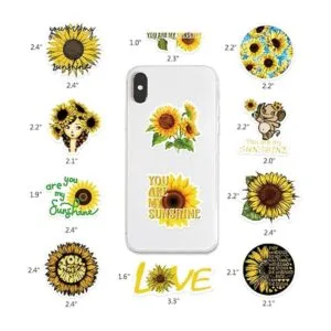 100 calcomanías de girasol calcomanías de girasol para_5