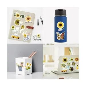 100 calcomanías de girasol calcomanías de girasol para_7