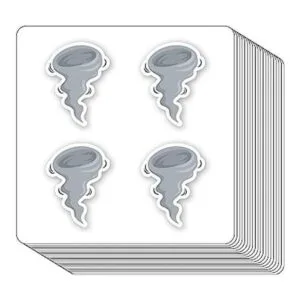 Tornado Pegatinas de 1 pulgada para álbumes de recortes_1