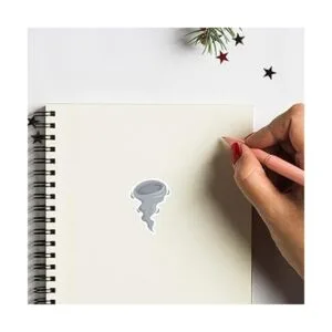 Tornado Pegatinas de 1 pulgada para álbumes de recortes_3