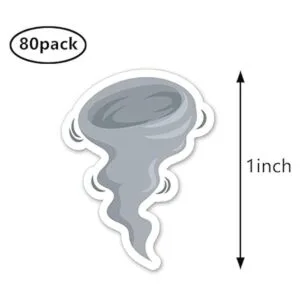Tornado Pegatinas de 1 pulgada para álbumes de recortes_2