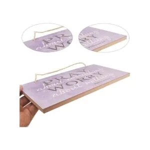 Ergonflow Pray About Everything Cartel de madera para_4