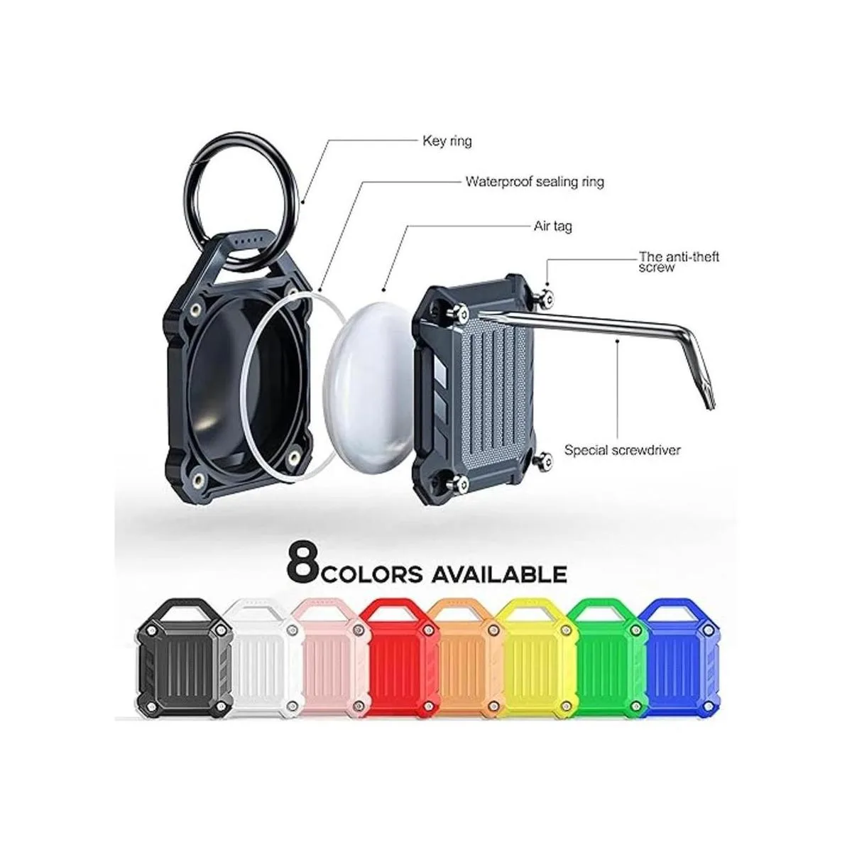 Jeanue Funda impermeable para llavero compatible con_2