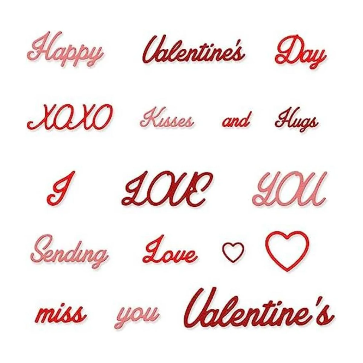 Hying Troqueles de corte de palabras de amor para el día_1