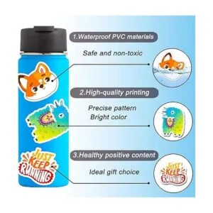 300 calcomanías para botellas de agua bonitas calcomanías_5