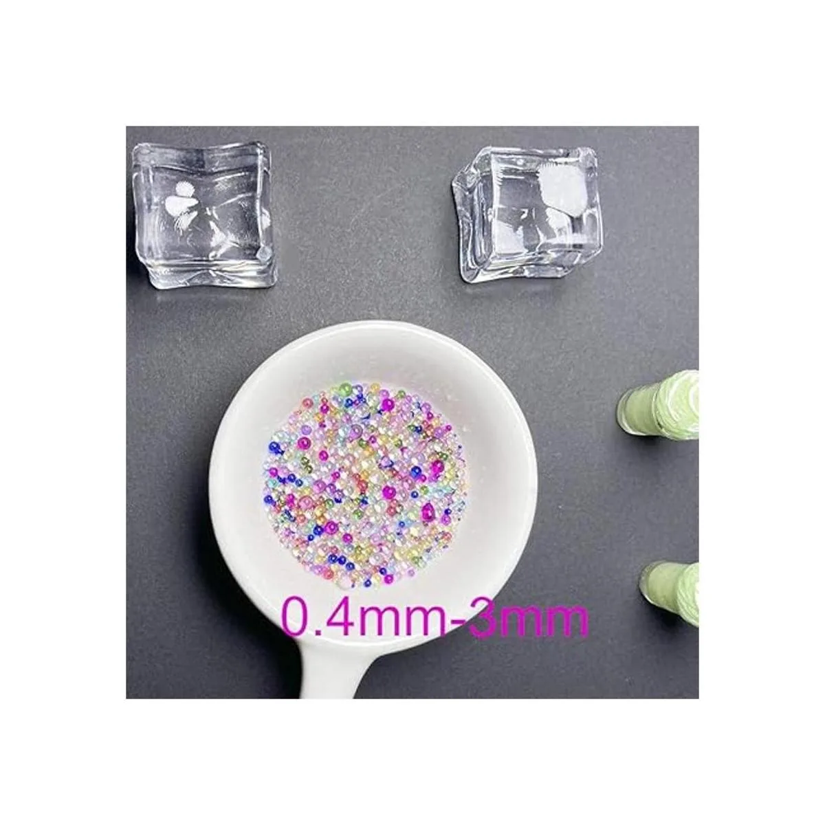 Mulutoo 4.23 oz de resina UV cuentas de burbujas_5
