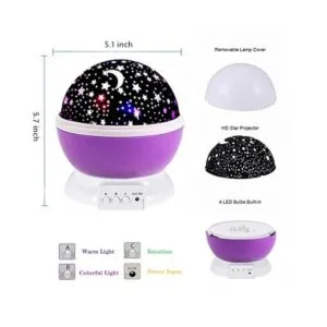 Luz nocturna de estrellas para niños 12 modos de luces_3