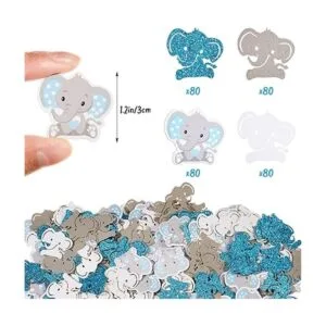 320 piezas de confeti de baby shower de elefante_2