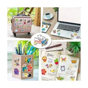 300 calcomanías para botellas de agua bonitas calcomanías_4