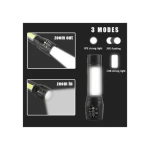 Linterna LED recargable USB mini antorcha ultra brillante_2