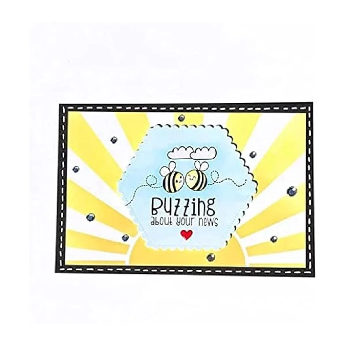 Troqueles de metal con marco de borde hexagonal_3