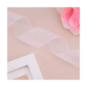 Hapeper Cinta de organza transparente de 112 pulgadas_4