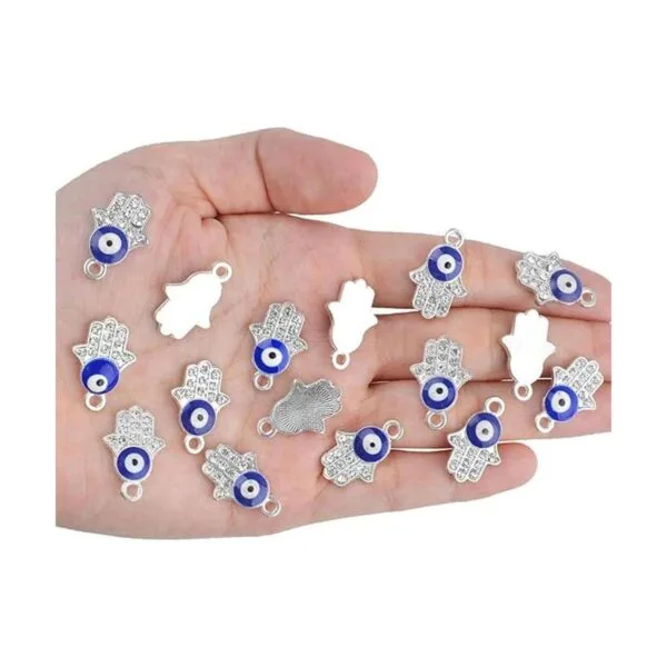 Hamsa Dije de mano con cuentas de mano colgante de mano_5