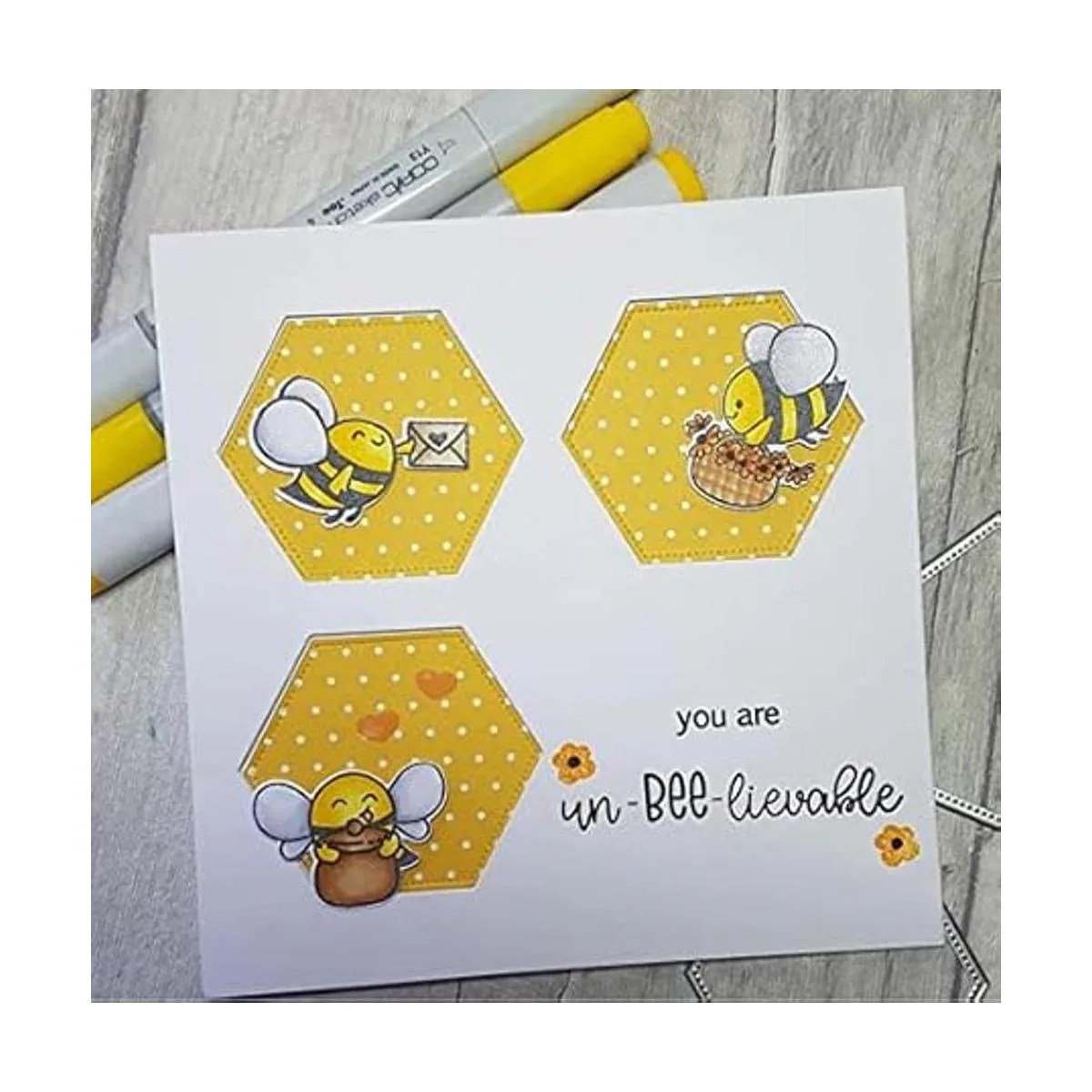 Troqueles de metal con marco de borde hexagonal_6