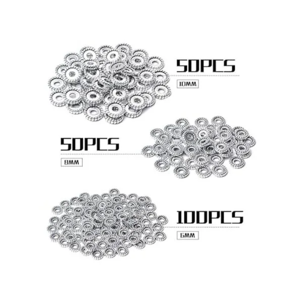 200 cuentas espaciadoras de aleación de plata antigua_3