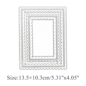 hinana Troqueles de metal con marco rectangular diseño_2