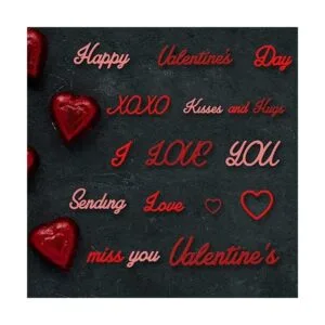 Hying Troqueles de corte de palabras de amor para el día_3