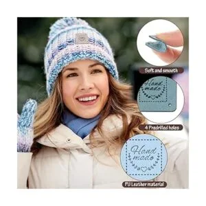 UHOMENY 50 etiquetas hechas a mano de piel sintética_4