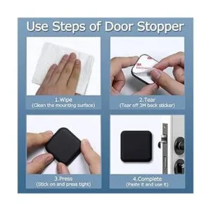 XoYoZo Topes de puerta protector de pared pomo de_3