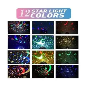 Luz nocturna de estrellas para niños 12 modos de luces_2