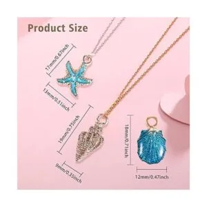 QXUJI 30 dijes de metal para concha de estrella de mar_2