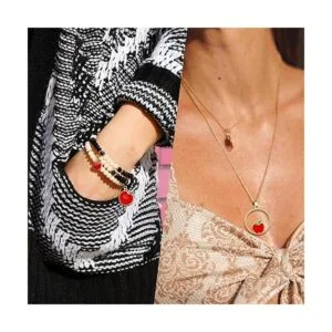 20 dijes colgantes de manzana roja de aleación esmaltada_7