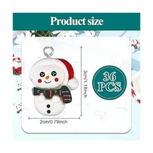 36 piezas de adornos de Navidad de hombre de jengibre con_2