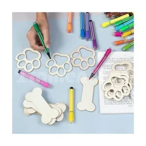 Framendino 30 unidades de madera sin terminar huesos de_3