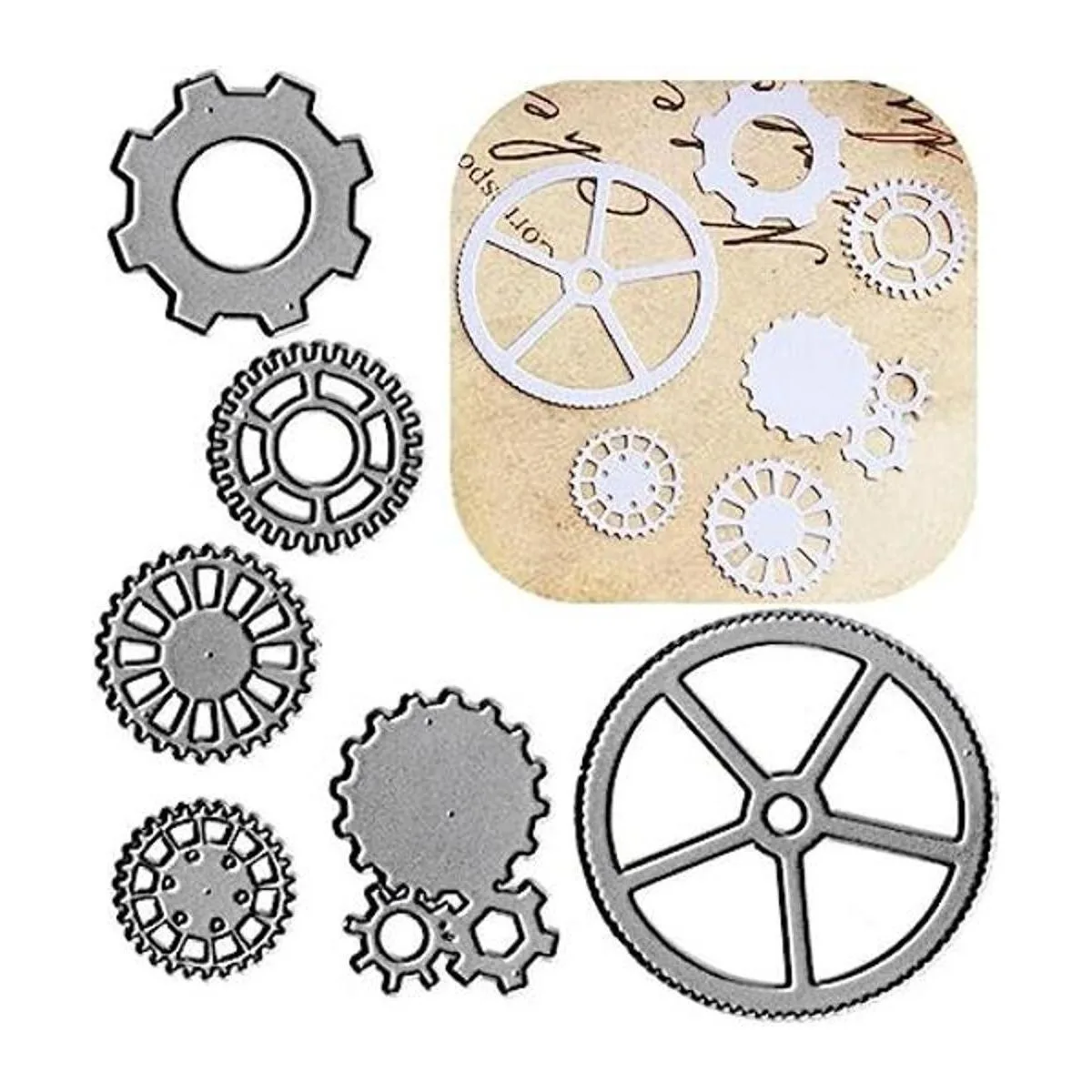 Juego de 6 troqueles de corte de engranajes troquelados_1