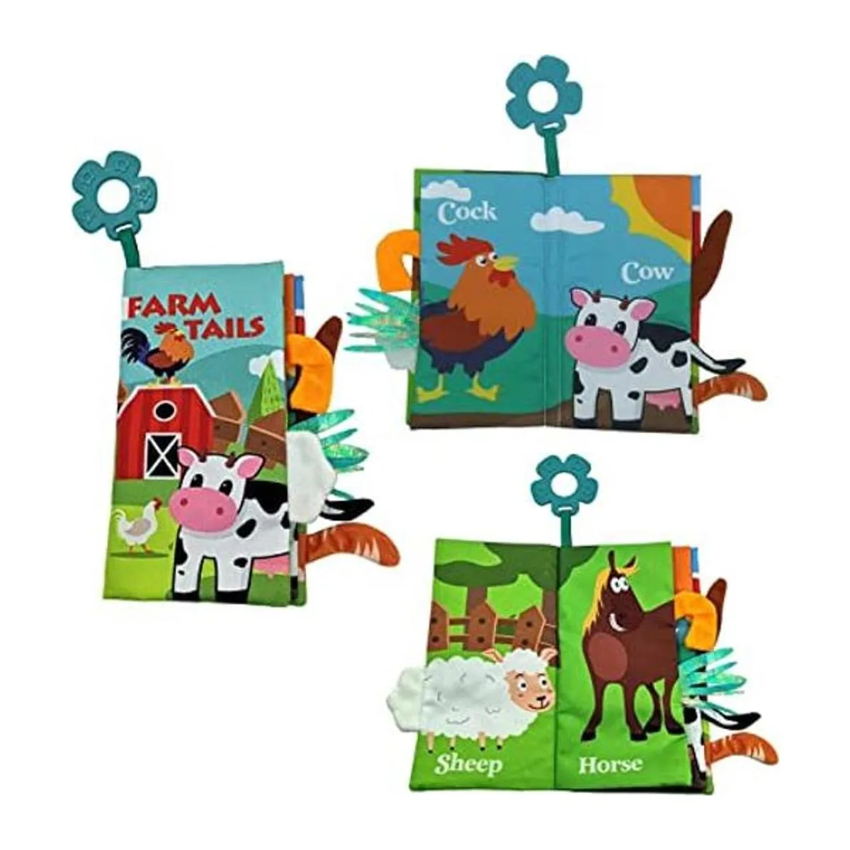 JSDrhome Libro suave de tela para bebés libro para bebés_1