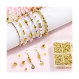 1250 cuentas espaciadoras doradas para hacer joyas_2