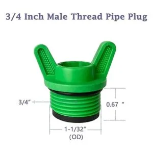 FUATY Enchufe NPT de 34 pulgadas tapones y tapas de_2
