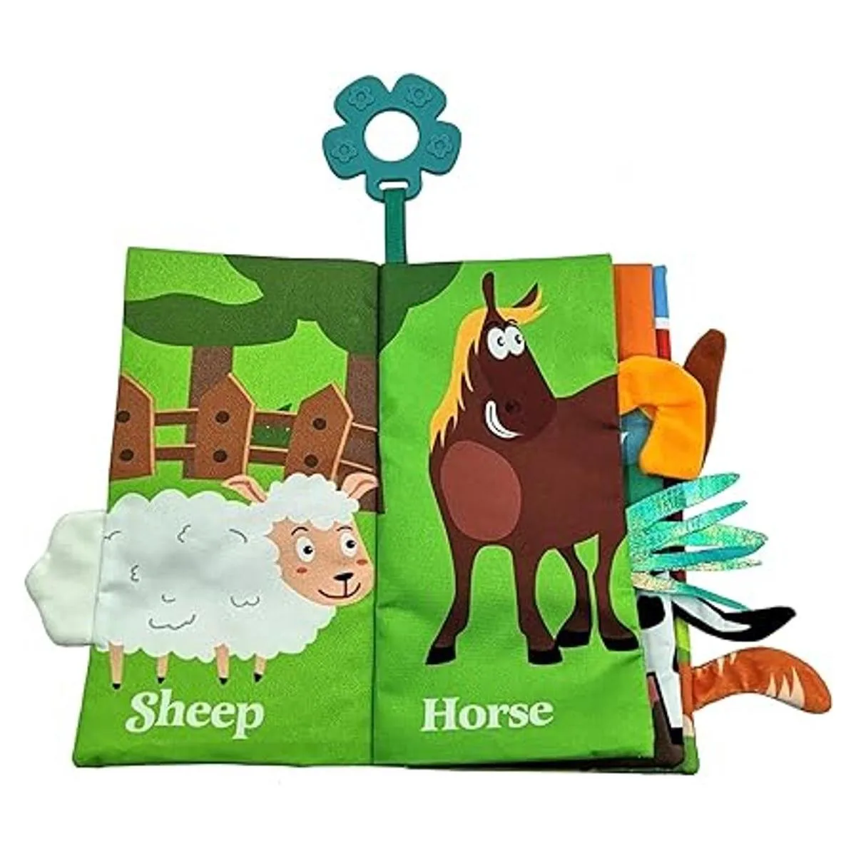 JSDrhome Libro suave de tela para bebés libro para bebés_4