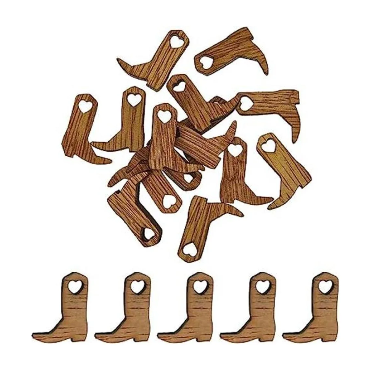 100 mini botas de vaquero de madera para manualidades_1