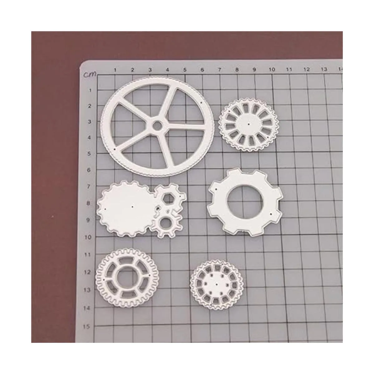 Juego de 6 troqueles de corte de engranajes troquelados_5
