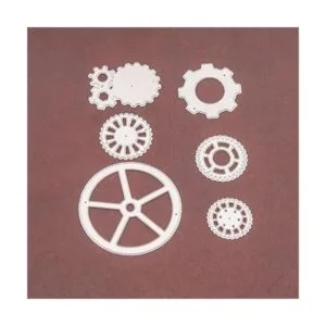 Juego de 6 troqueles de corte de engranajes troquelados_3