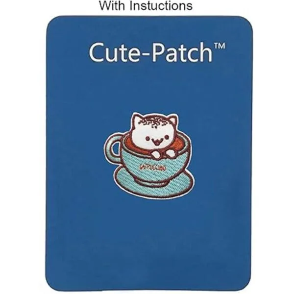 Catpuccino Máscara de café bordada con plancha diseño de_3