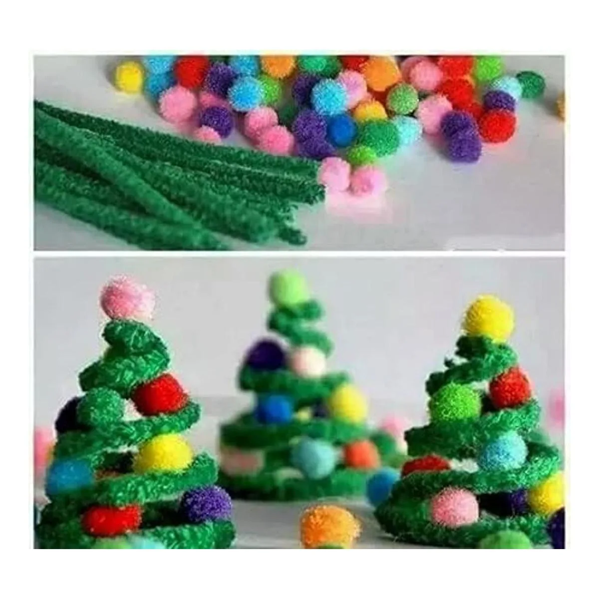 Juego de 150 limpiadores de tuberías de Navidad que_3